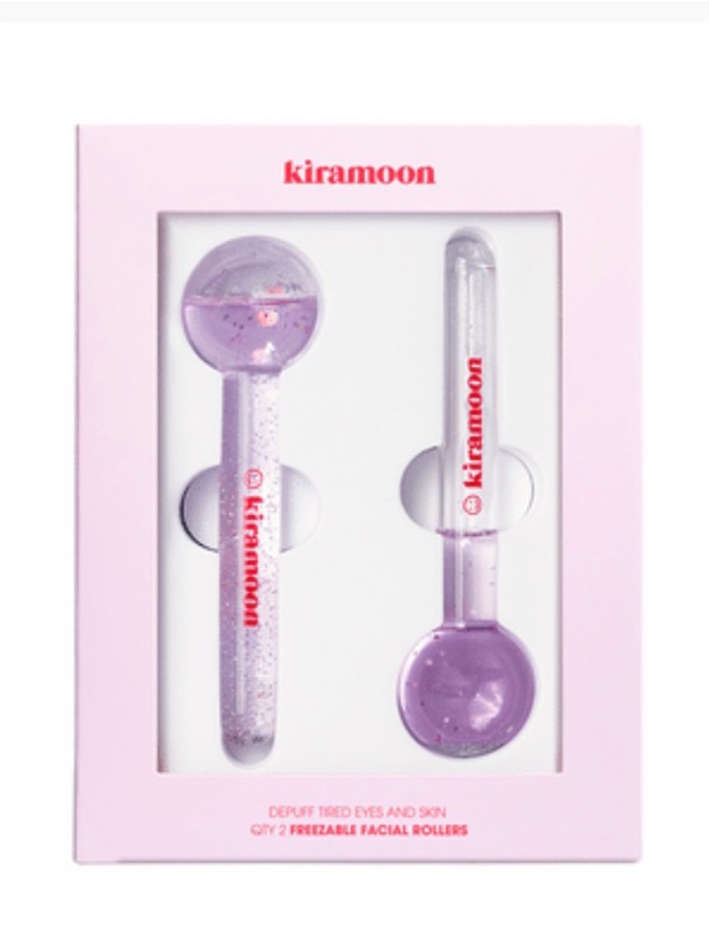 Kiramoon Moon Globes Lavender Freezable Facial Rollers MSRP $42 - Picture 8 of 13